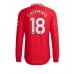 Cheap Manchester United Casemiro #18 Home Football Shirt 2022-23 Long Sleeve